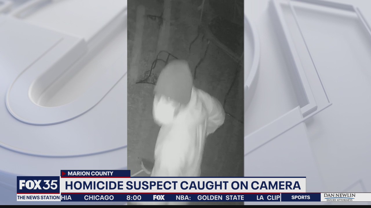 Homicide suspect caught on camera