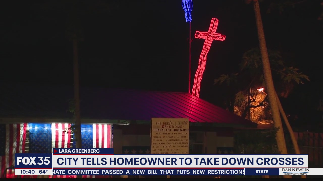 Winter Park tells homeowner to take down lighted cross