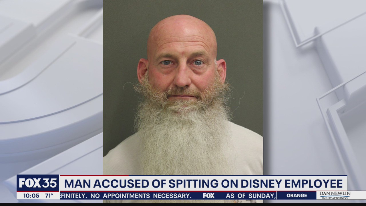 Man accused of spitting on Disney employee