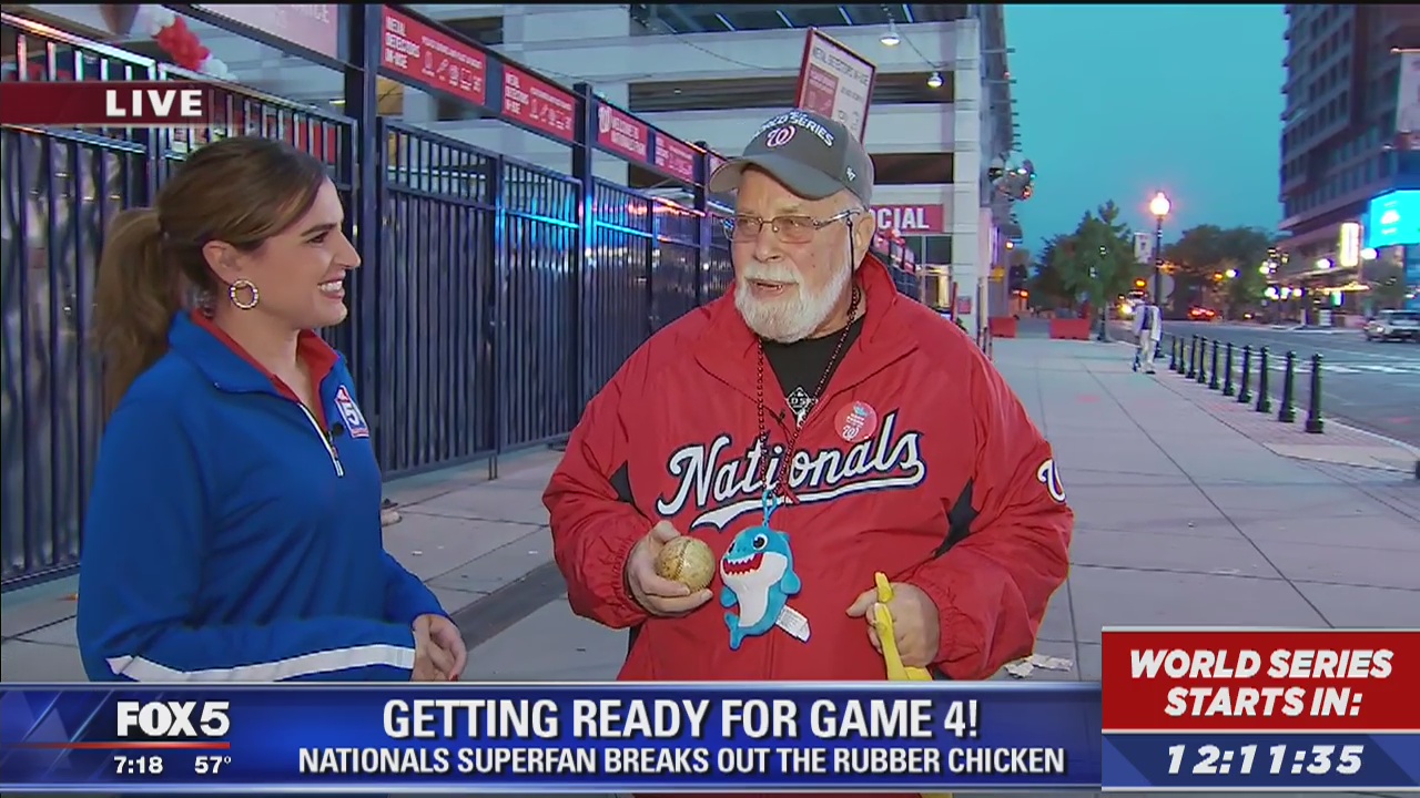 Nats fan known as "Rubber Chicken Man" talks Game 4