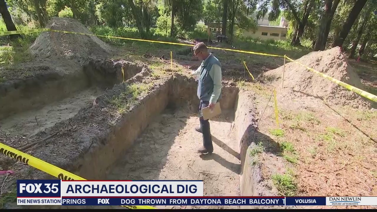 Archaeological dig in Seminole County