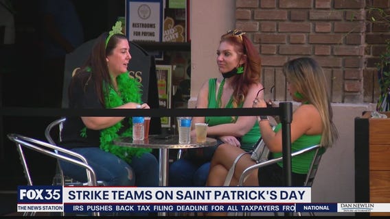 Strike teams patrol Orlando on St. Patrick's Day
