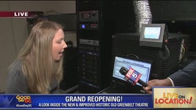 Film demonstration at Old Greenbelt Theatre