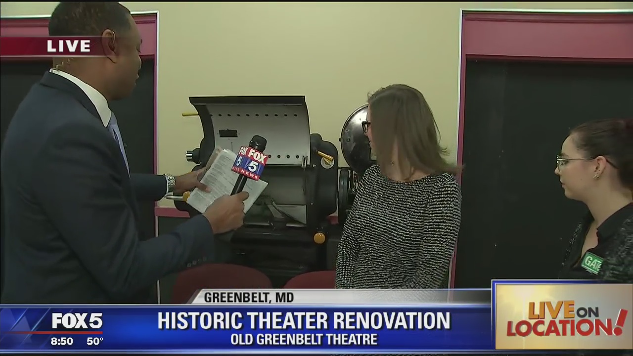 Inside the Old Greenbelt Theatre renovation