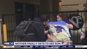 Mother finally gets to see son after extended COVID battle