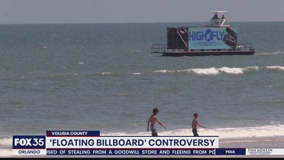 Floating display causes stir