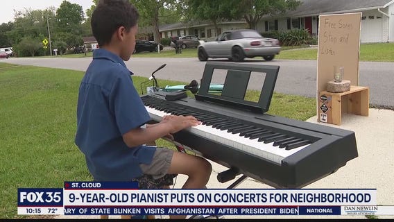 Pianist, 9, puts on concerts in St. Cloud neighborhood