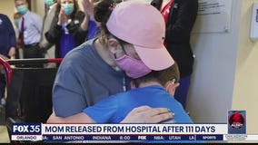 Mom with COVID-19 released from hospital after 111 days