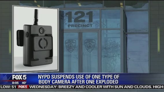 NYPD body camera explodes