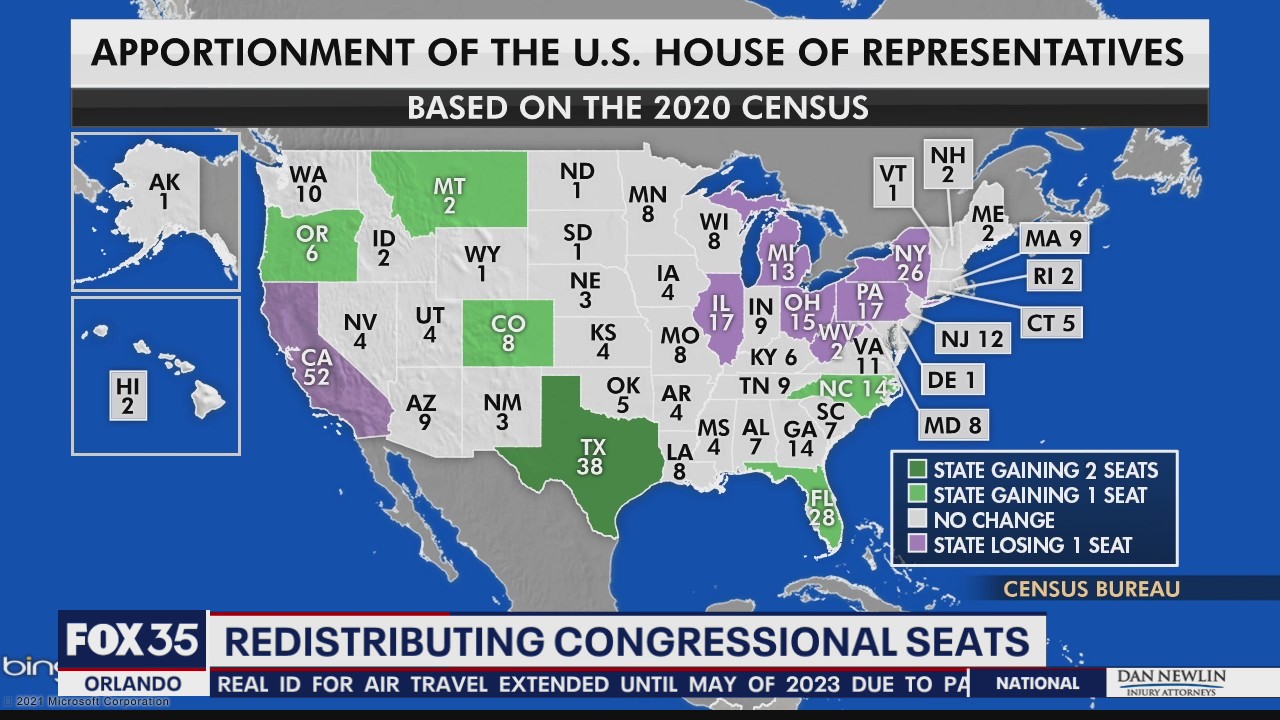 Florida to gain congressional seat next year, bringing total to 28