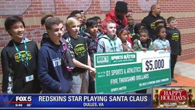 Redskins star Landon Collins surprises kids from local sports group with spending spree