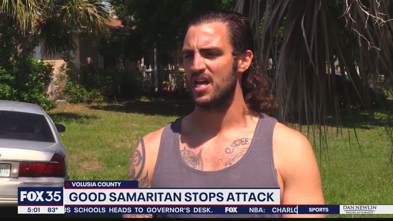 Good Samaritan stops attack, police say