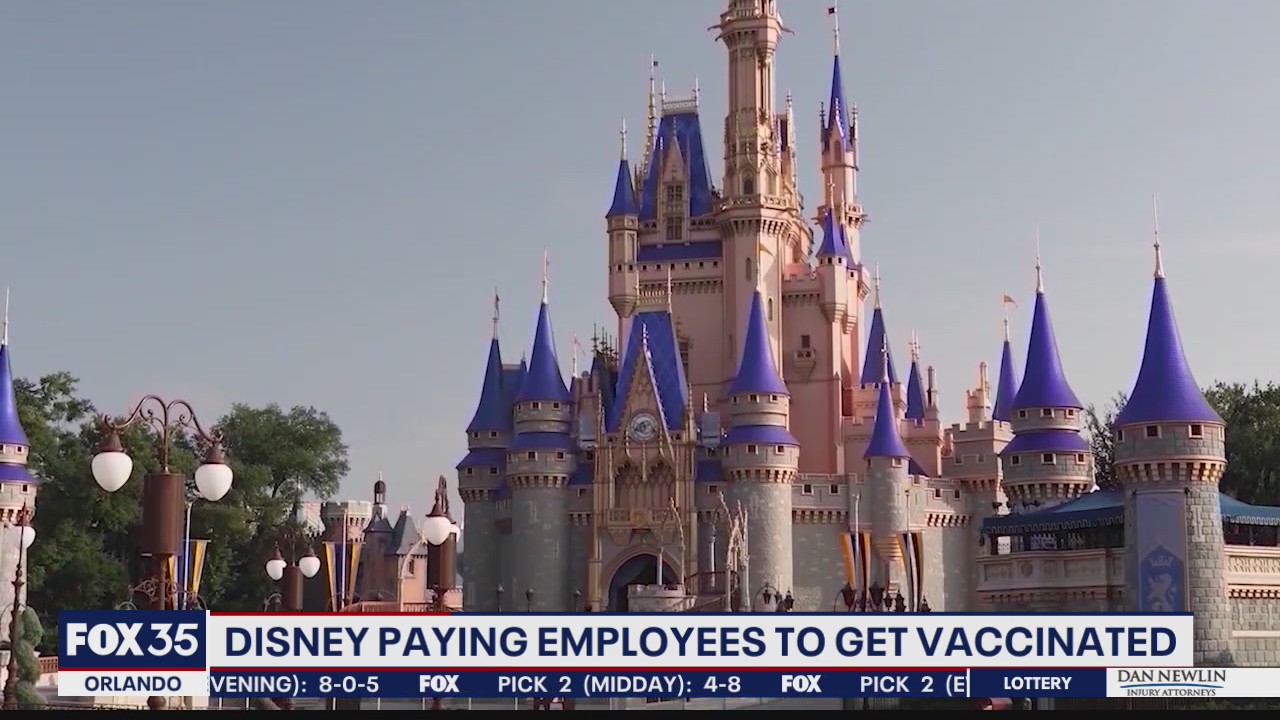 Disney paying employees to get vaccinated