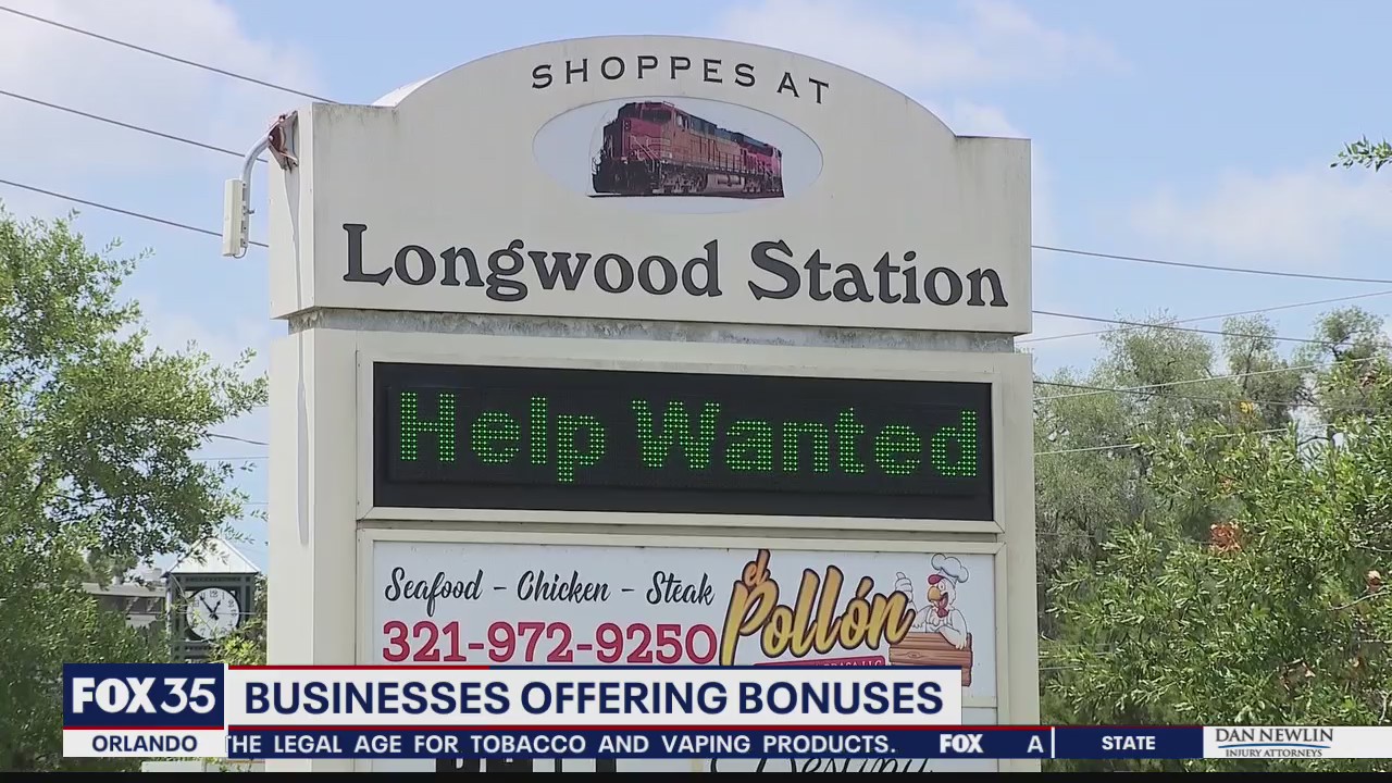 Businesses offering bonuses to fill positions