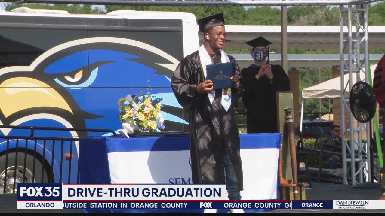 Seminole State College holds drive-through graduation