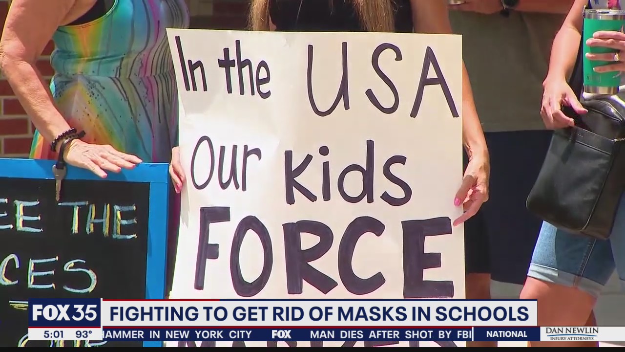 Parents fight to end masks in schools