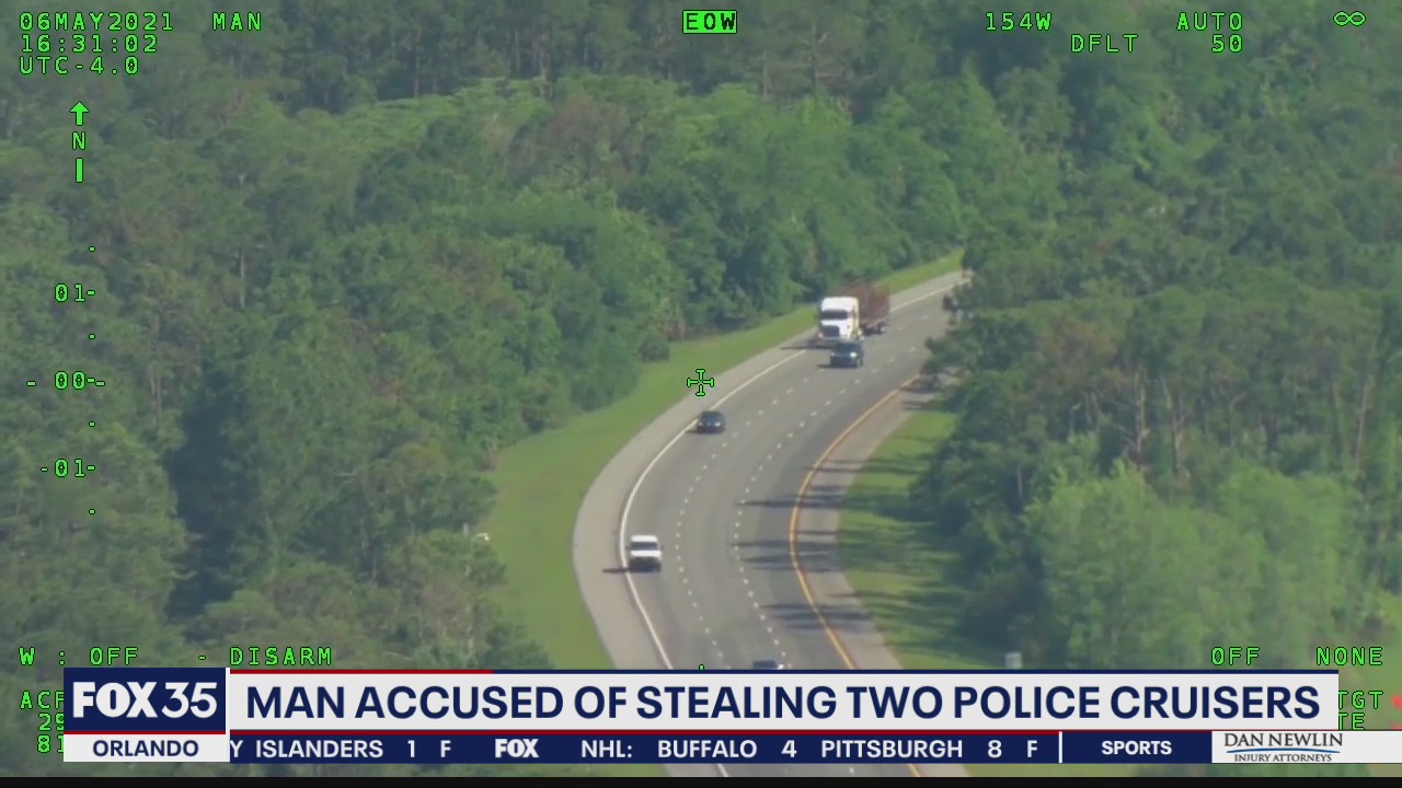 Sheriff in disbelief that man allegedly stole 2 police cruisers