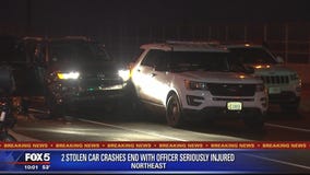 DC officer suffers serious injuries after being hit by vehicle