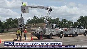 Speed limit going up on State Road 408