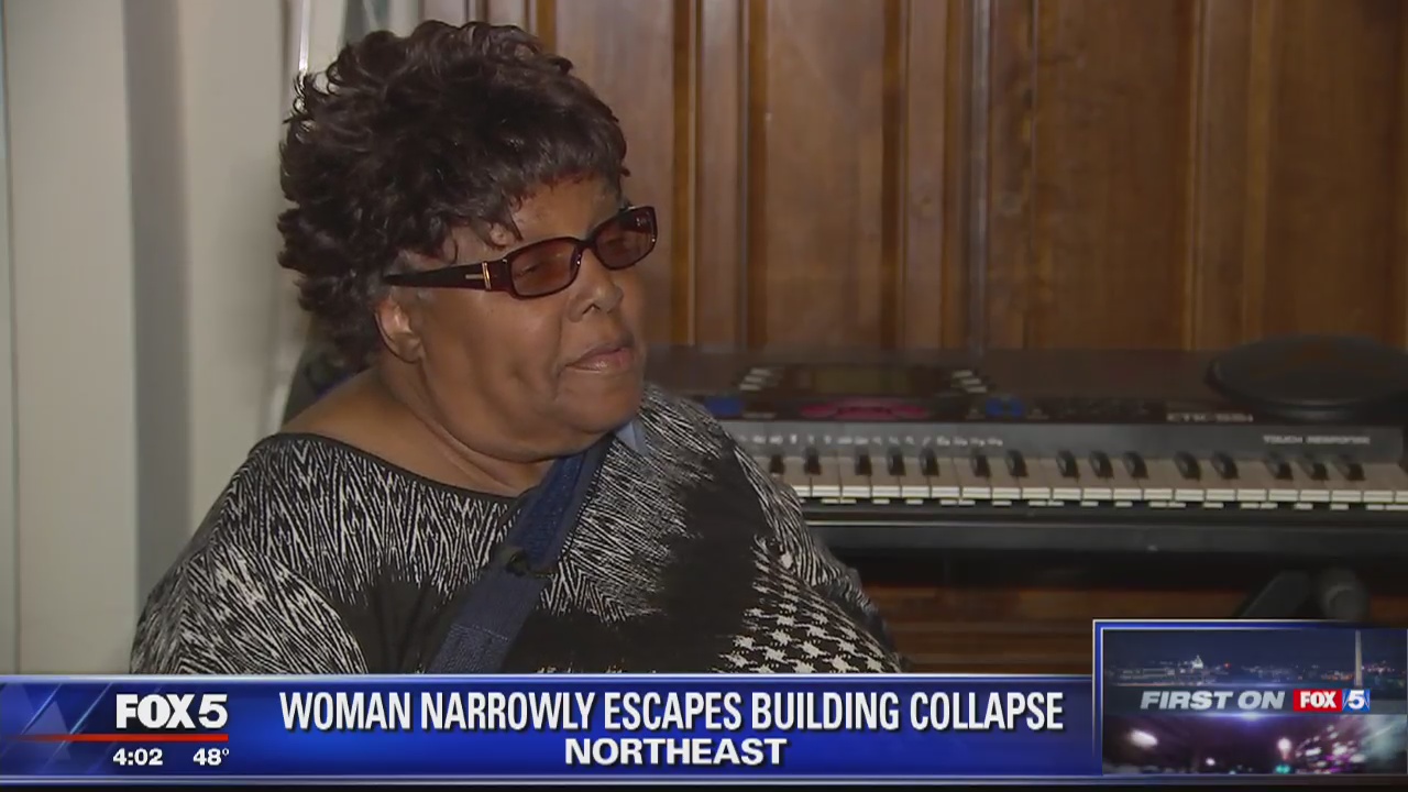 Woman narrowly escapes building collapse in DC | FOX 5 DC