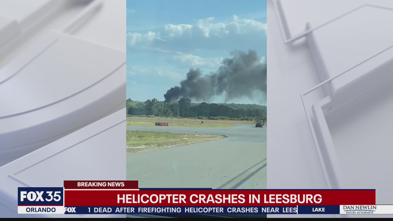 Firefighting helicopter crashes in Leesburg