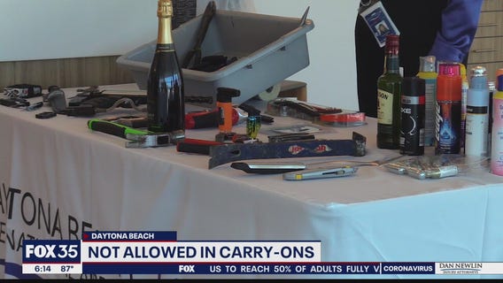 TSA reminds passengers of items not allowed in carry-ons