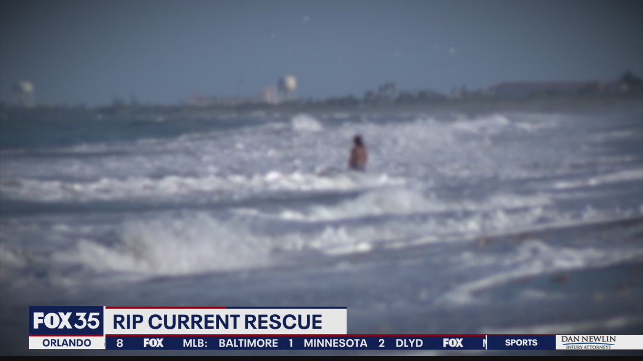 Rip current rescue in Daytona Beach