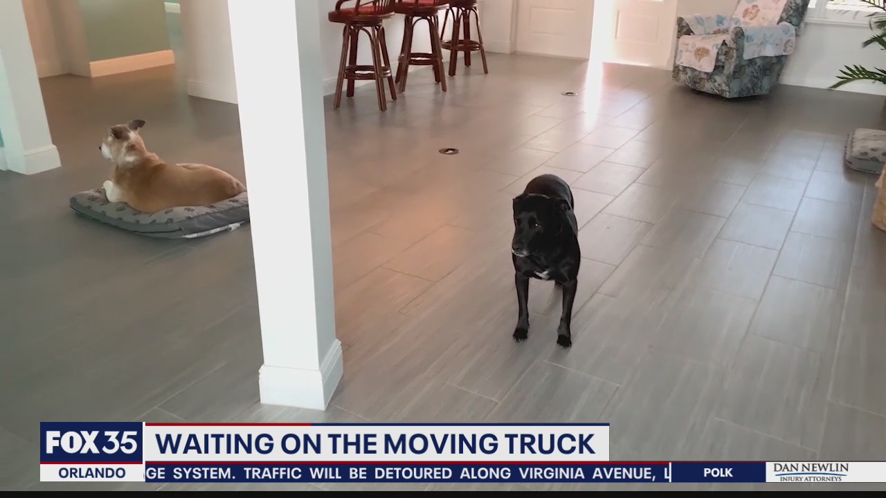 Waiting on the moving truck