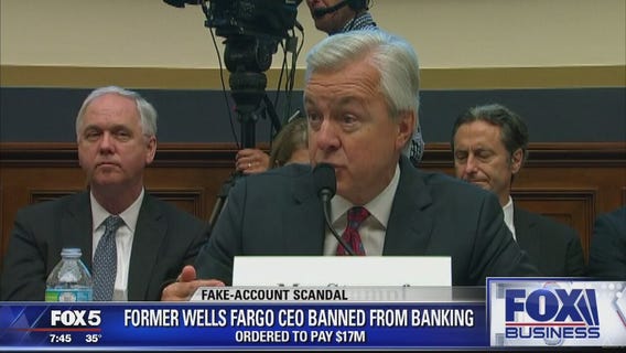 Former Wells Fargo CEO banned from banking