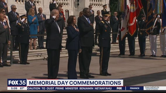 President Biden attends Memorial Day wreath-laying ceremony
