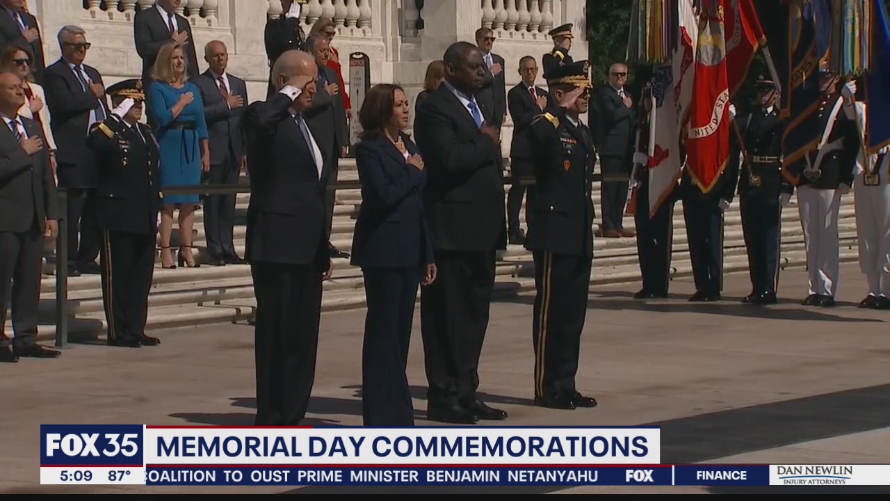 President Biden attends Memorial Day wreath-laying ceremony