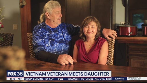 Vietnam veteran meets daughter for first time