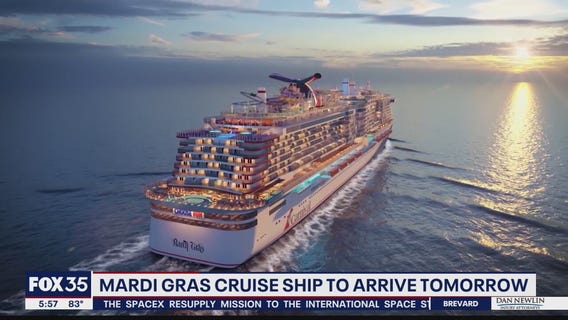 Carnival's 'Mardi Gras' to arrive at Port Canaveral on Friday