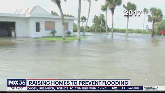 Raising homes to prevent flooding
