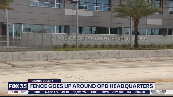 Fence erected around OPD Headquarters