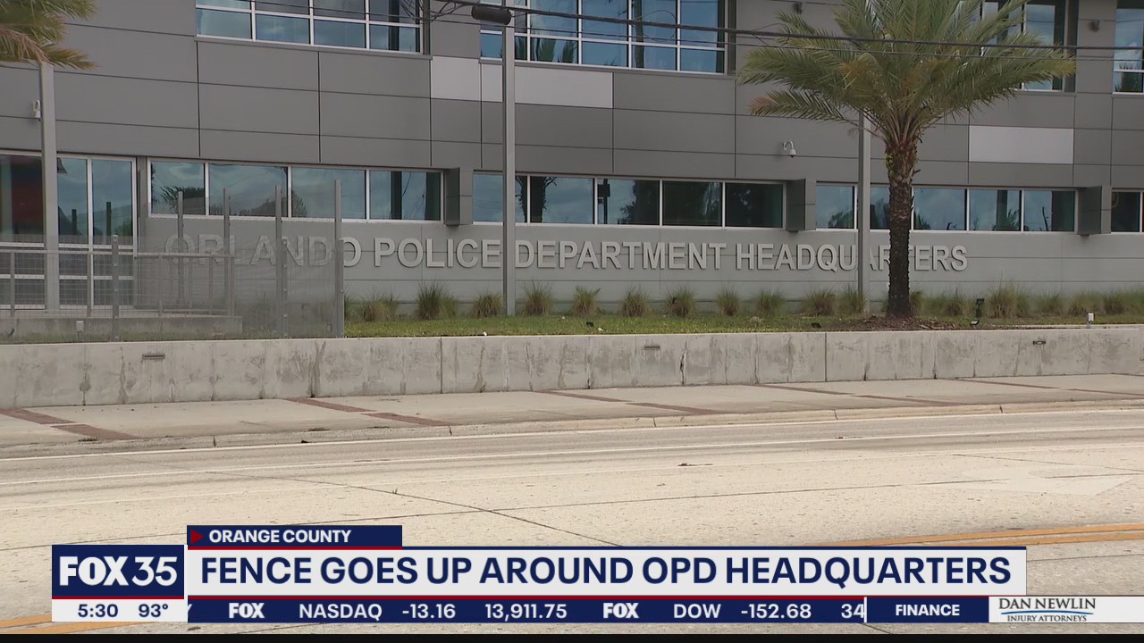 Fence erected around OPD Headquarters