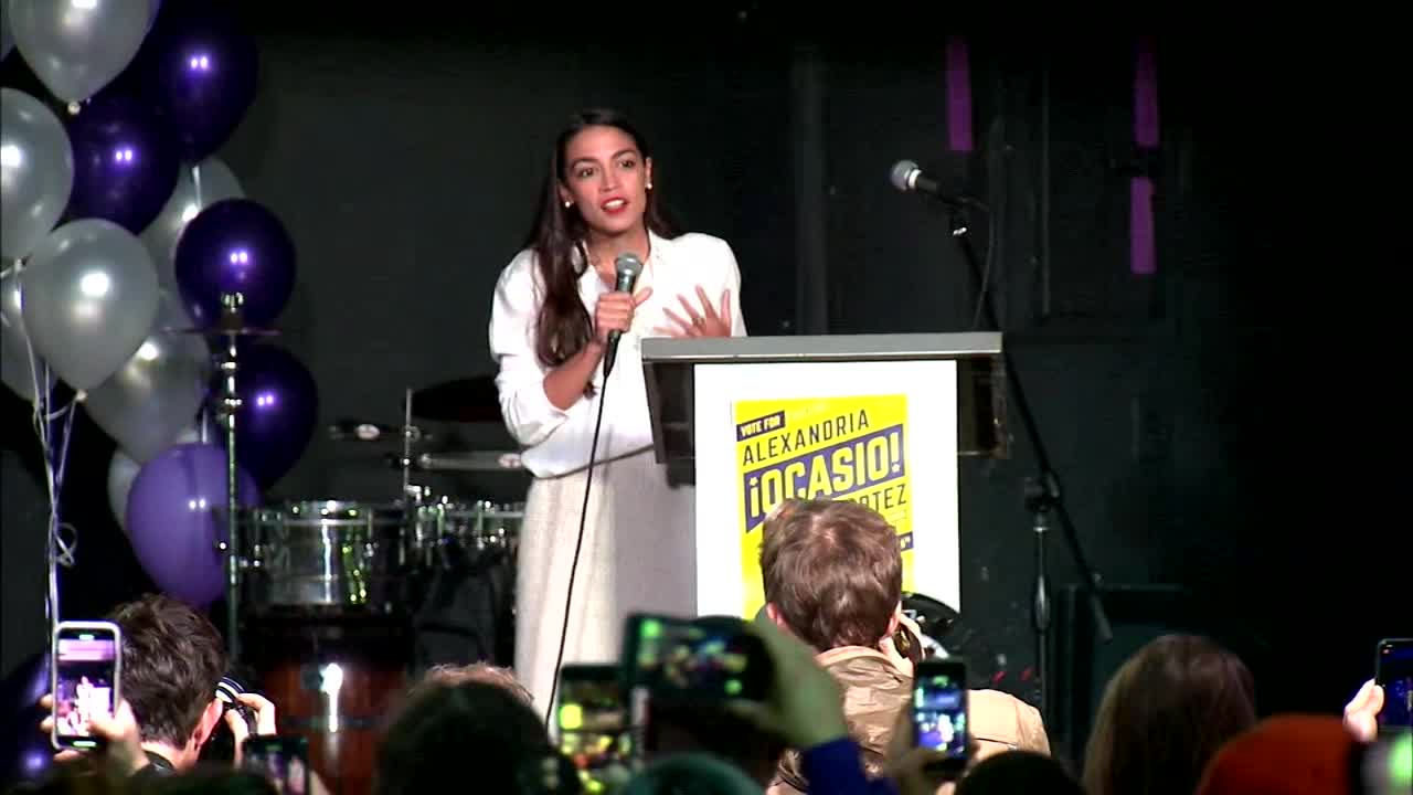 Ocasio-Cortez's victory remarks