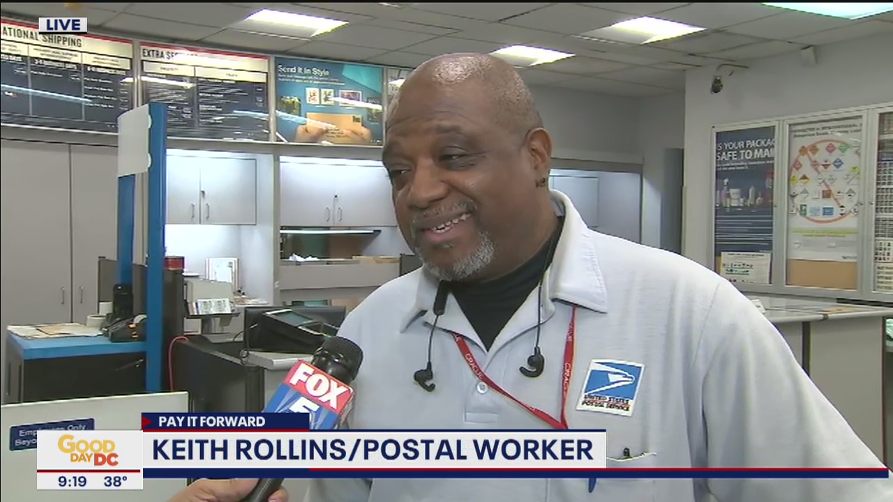 Keith Rollins surprised on Valentine's Day after rescuing toddler