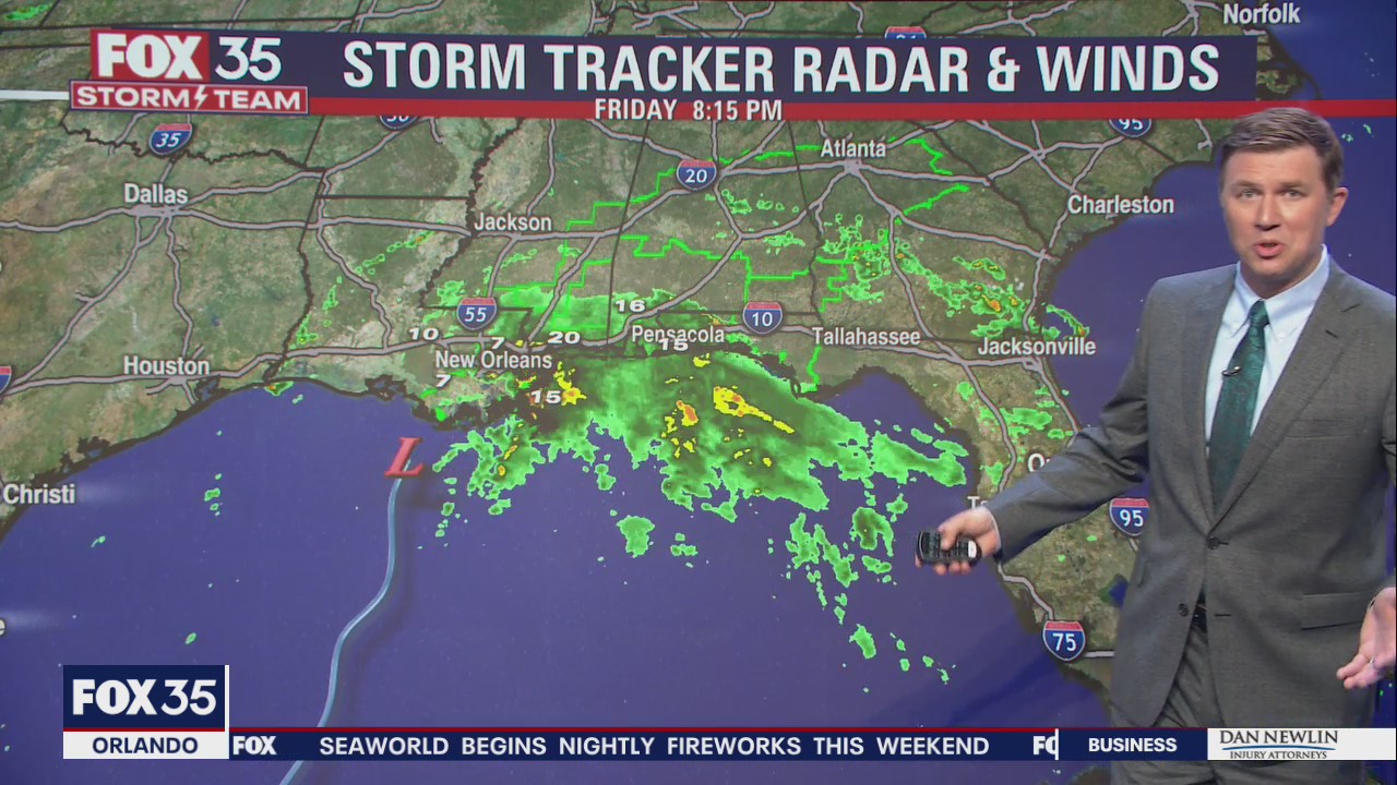 Tracking tropical system impacting Louisiana