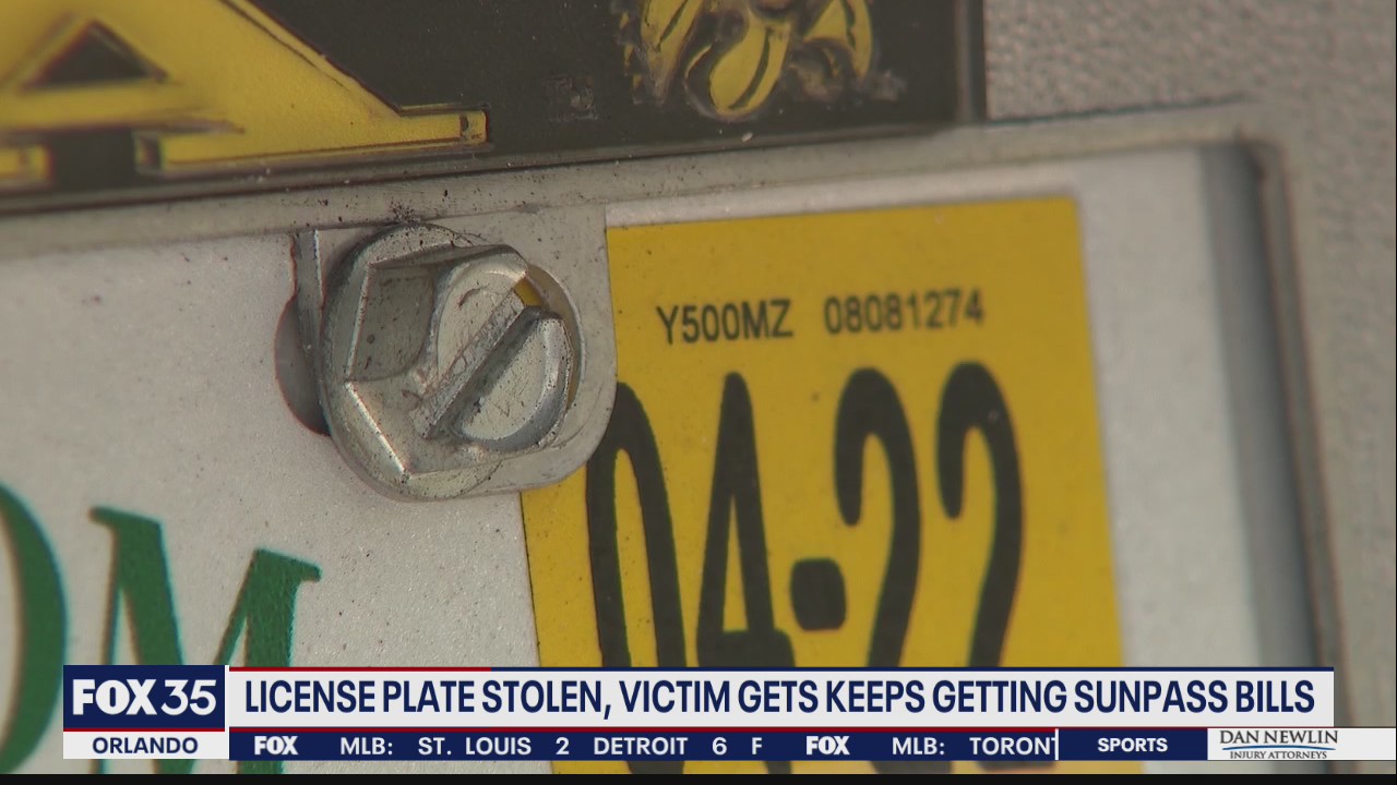 Man billed by SunPass after license plate is stolen