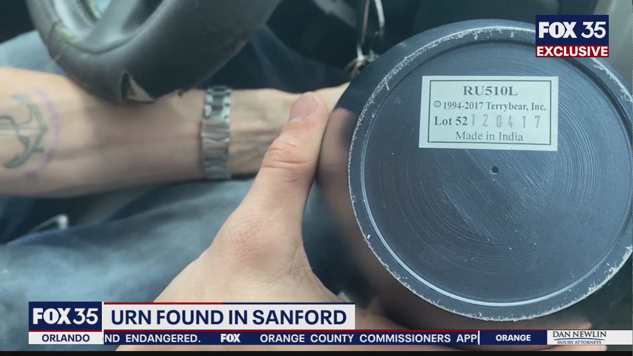 FOX 35 EXCLUSIVE: Man finds urn at Lake Monroe