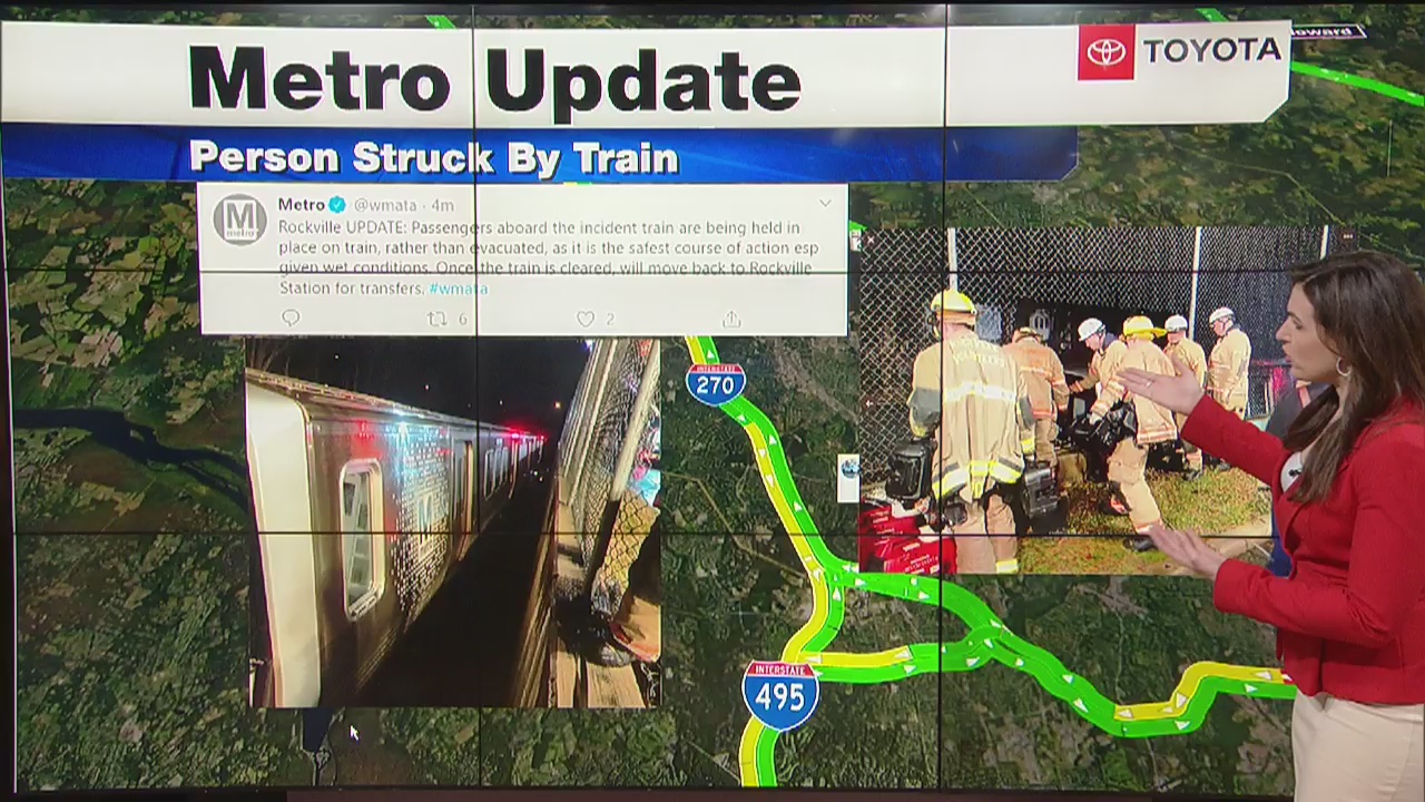 Person struck by train outside Rockville Metro station; Red Line delays ...