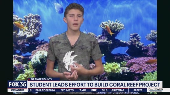 Student leads effort to build coral reef project