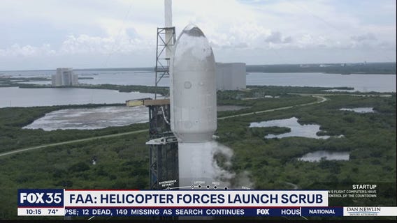 FAA: Helicopter forces launch scrub