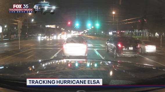 FOX 35 Storm Team Thunder Truck tracking Elsa