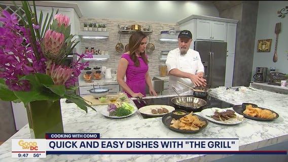 Cooking with Como! Tasty tzatziki and lamb skewers from The Grill