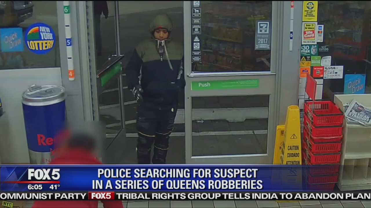 Armed suspect in string of robberies wanted
