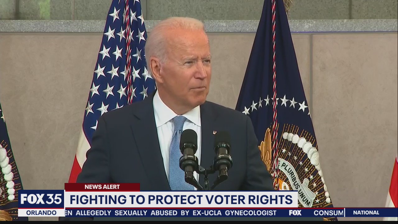 Biden calls on GOP to protect voting rights