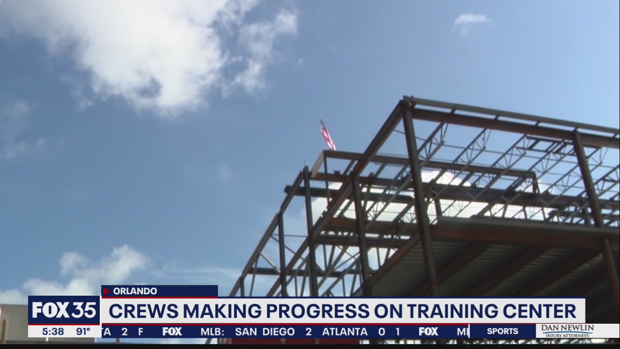 Topping ceremony held for Orlando Magic's new athletic training center