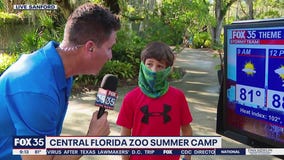FOX 35 Storm Team Thunder Truck stops at the Central Florida Zoo summer camp